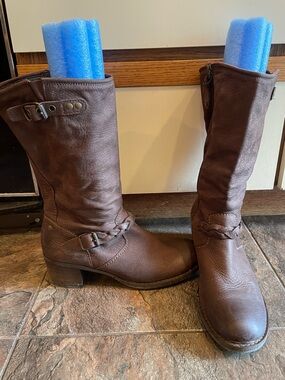 Paul Green leather motorcycle style boots